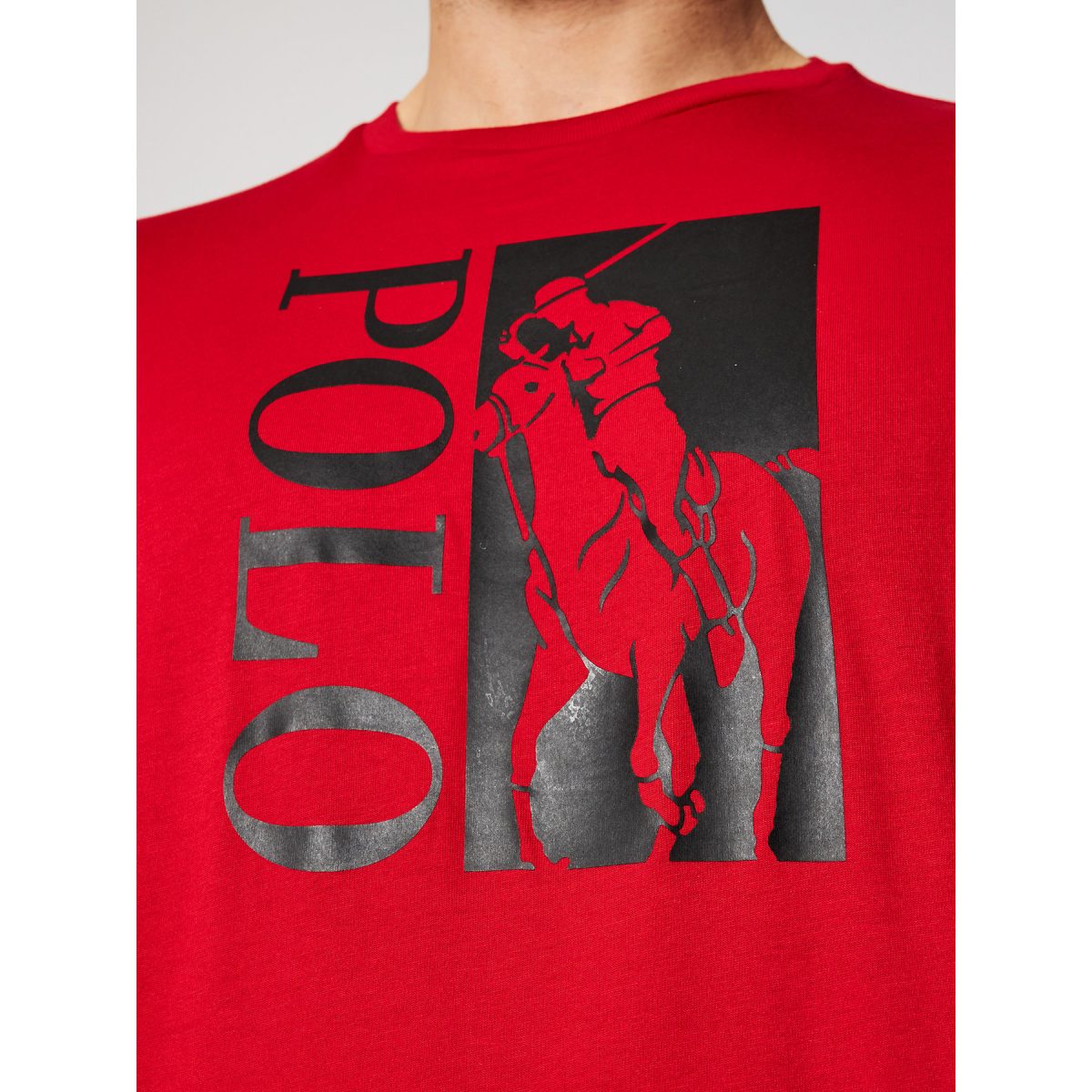 polo ralph lauren t shirt ssl l710828214003 czerwony classic fit
